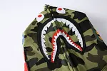 BATHING APE SS23 Color Camo Shark Full-Zip Hoodie – Men's Color Camouflage Shark Pullover Jacket