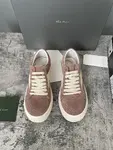 RICK OWENS Owens 2025ss New Arrival. RO Unisex Retro Platform Lace-Up Skate Sneakers
