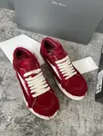 RICK OWENS Owens 2025ss New Arrival. RO Unisex Retro Platform Lace-Up Skate Sneakers