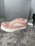RICK OWENS Owens 2025ss New Arrival. RO Unisex Retro Platform Lace-Up Skate Sneakers