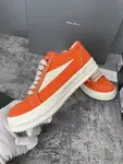 RICK OWENS Owens 2025ss New Arrival. RO Unisex Retro Platform Lace-Up Skate Sneakers