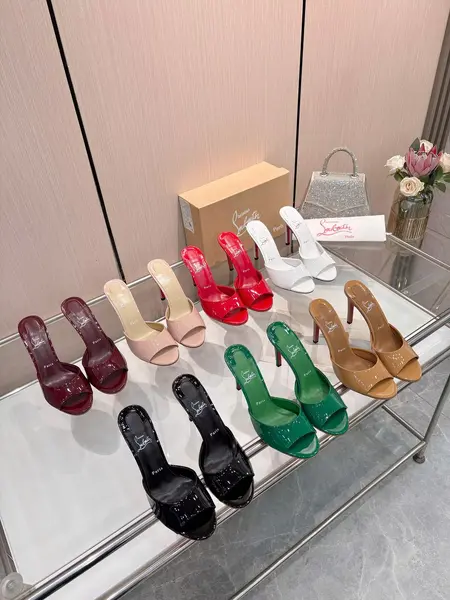 Christian Louboutin Peep-Toe Heels