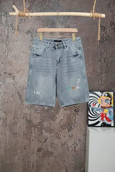 LV denim shorts
