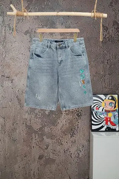 LV denim shorts