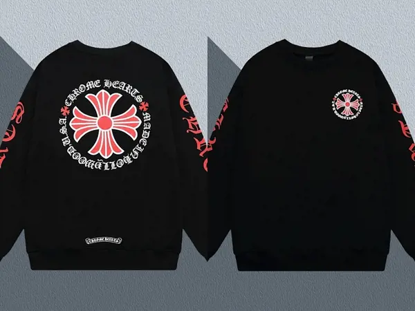 Chrome Hearts Cross Print Crew Neck Sweatshirt