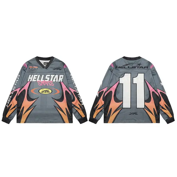 HELLSTAR Mesh Panel Long-Sleeve Undershirt - Hellstar