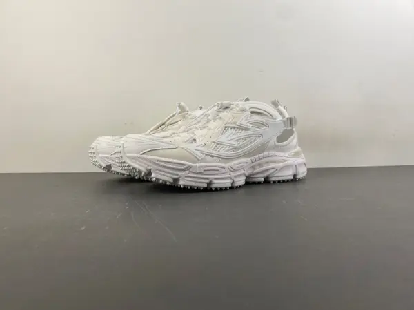 Off-White 24 Three-Arrow Hiking Platform Chunky Shoes, All White