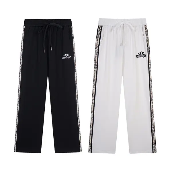 Balenciaga's new custom-woven logo straight-leg trousers