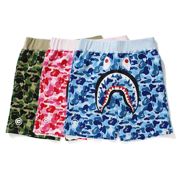 BAPE Shark ABC Collaboration Camouflage Shorts