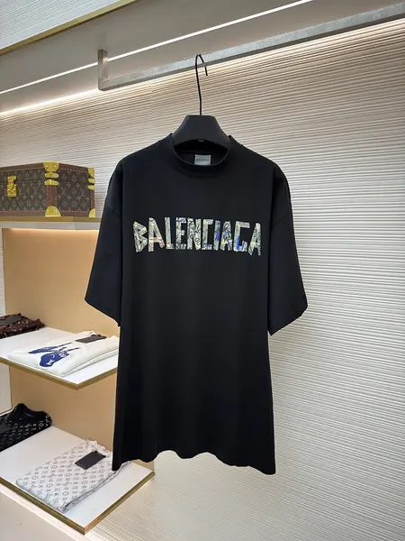 Balenciaga Graffiti Tape Crew Neck Short-Sleeve T-Shirt