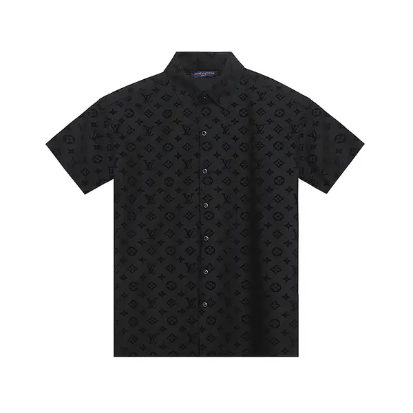 LOUIS VUITTON full-width flocked custom buttons