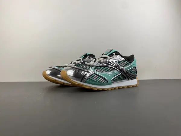 Bottega Veneta Orbit “Biliard Green Silver”741357 V2X40 3925