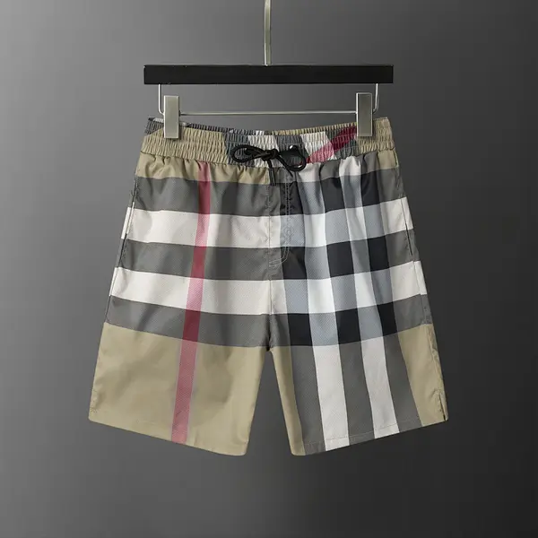 BUR*BERRY 2025 New Classic Plaid Print Beach Shorts