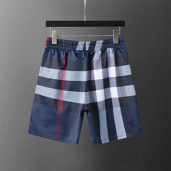BUR*BERRY 2025 New Classic Plaid Print Beach Shorts