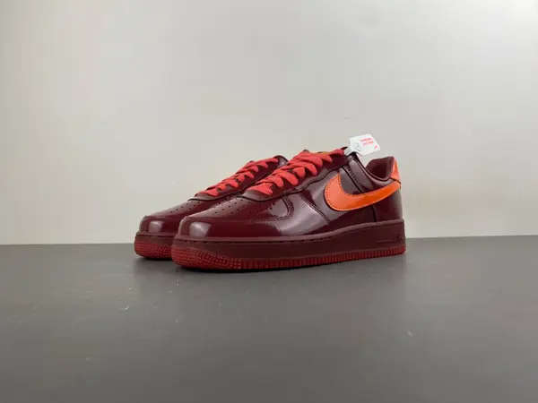 Nike Air Force 1 Low 'Patent Leather Dark Team Red'“  IO4489-601
