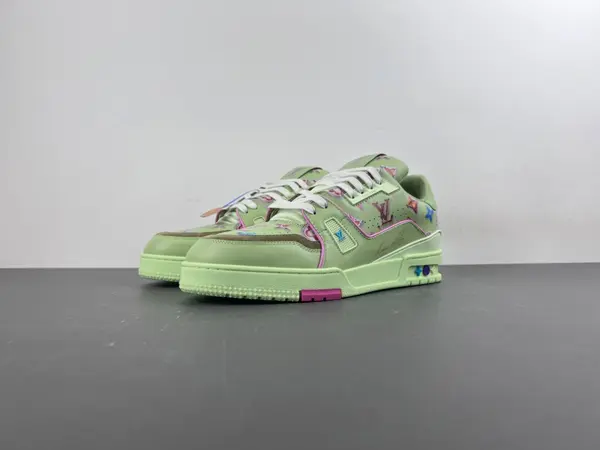Louis Vuitton LV Trainer — Grass Green with Sequin Lettering (LV Collaboration) — Original Version (X2)