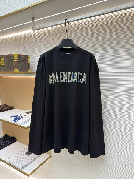 Balenciaga Graffiti Tape Crew Neck Long Sleeve