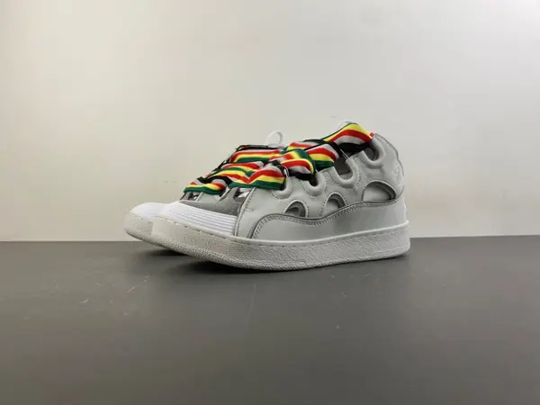 Lanvin White and gray rainbow stripes