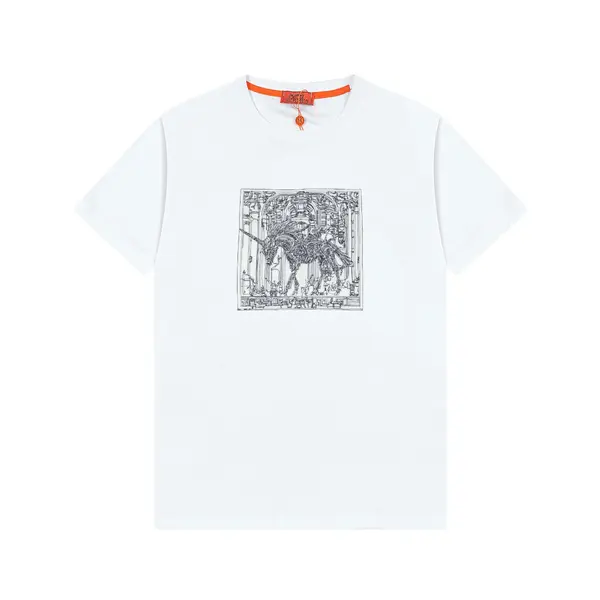 Exquisite Horse Embroidered T-Shirt