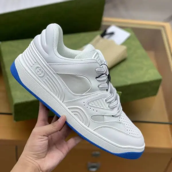 GU*Isneakers Cowhide+Breathable mesh