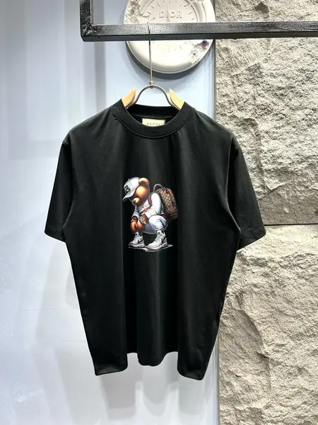 Bear Print T Shirt