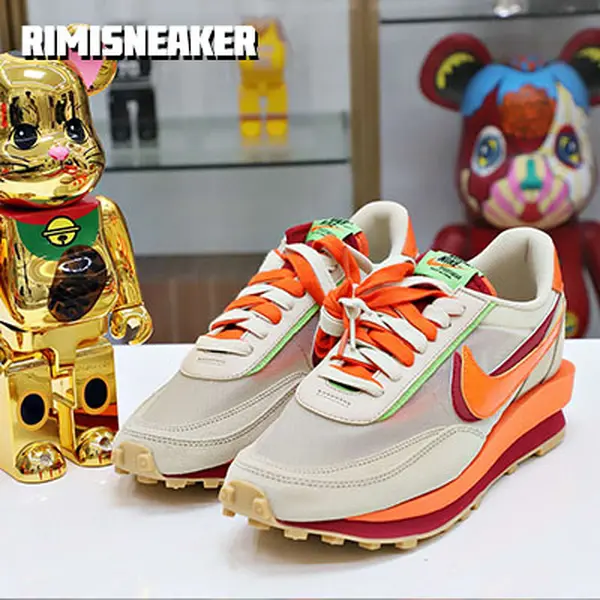 SACAI X CLOT X LDWAFFLE 'NET ORANGE BLAZE'