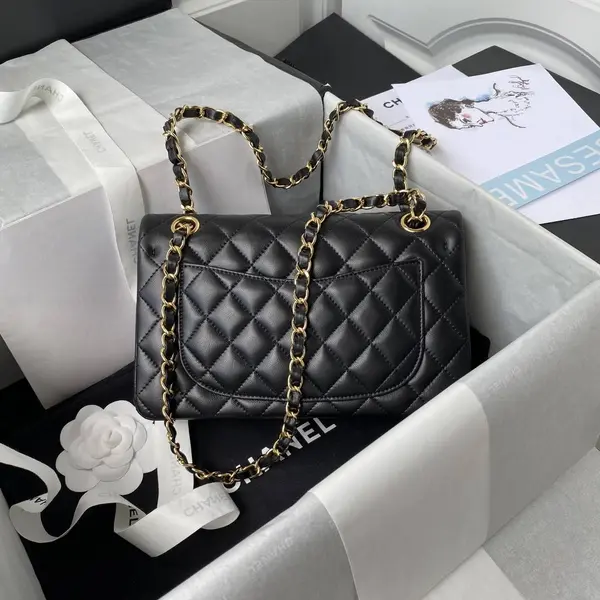 CH*ELClassic Flap Bag A01113, Top Quality,  Medium Size: 23cm