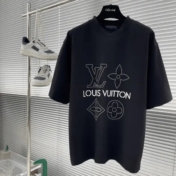 White Pearl Rhinestone 3D T-Shirt