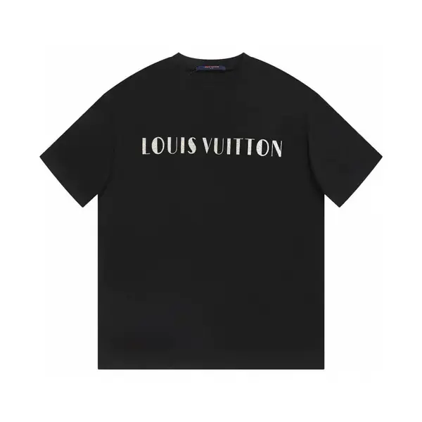 Silver Letter Print T Shirt