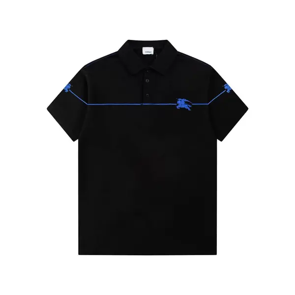 Circular Warhorse Embroidery Polo T Shirt