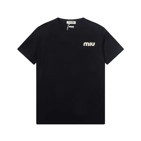 Letter Embossing T Shirt