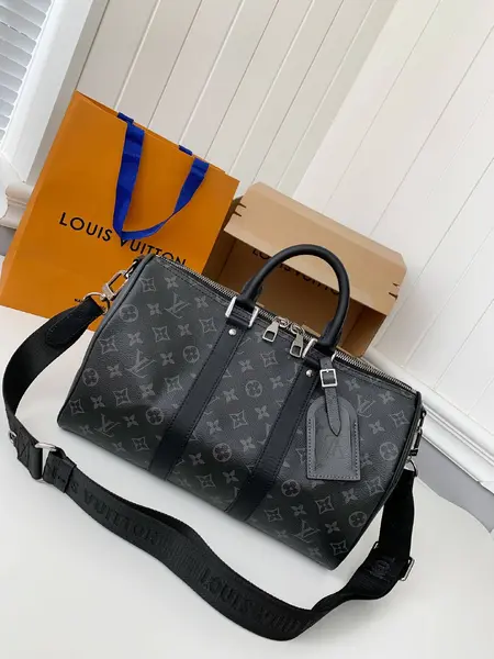 L*V's seasonal new Keepall Bandoulière 35 handbag M46655, 34 * 21 * 16cm