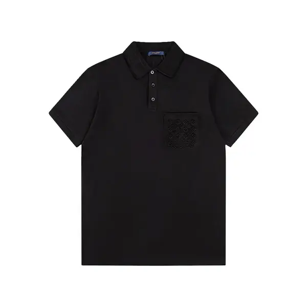 Pocket Embossing Polo T Shirt