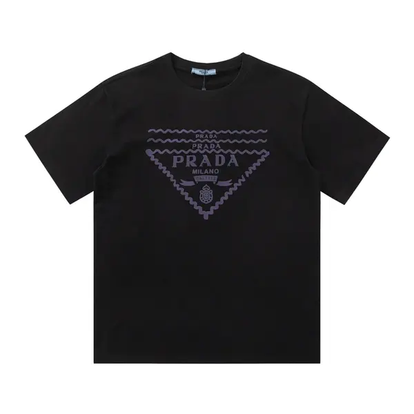 Wavy Triangle Print T Shirt