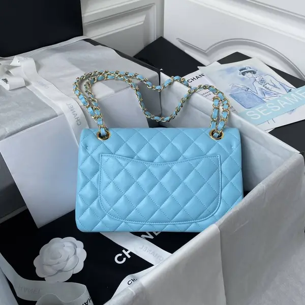 CH*ELClassic Flap Bag A01113, Top Quality, Medium Size: 23cm