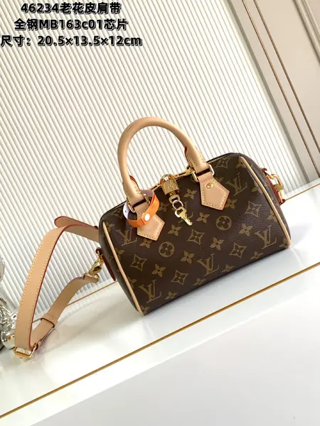 L*V Speedy Bandoulière 20  Boston Bag M46234 SIZE：20*13*12cm