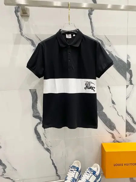 Striped Polo T Shirt