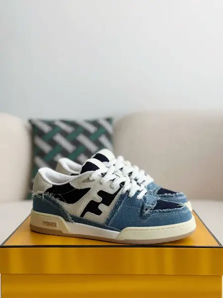 FENDI Low-top denim shoes