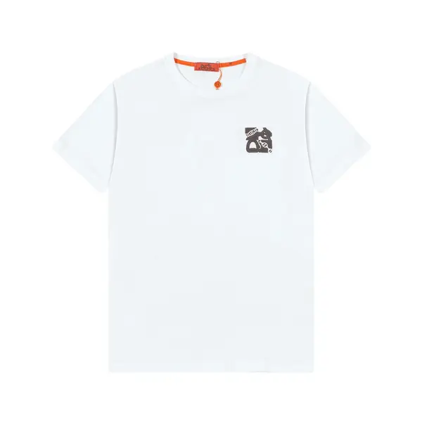 Embroidered Leather Patch T-Shirt