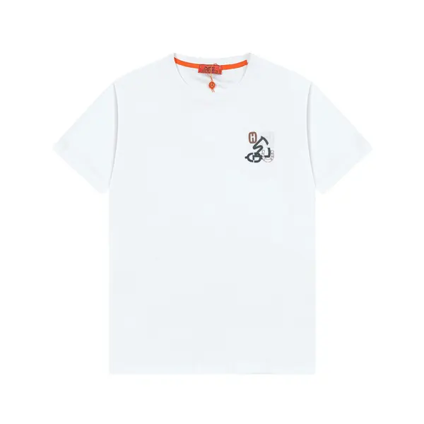 Blue Embroidery T Shirt