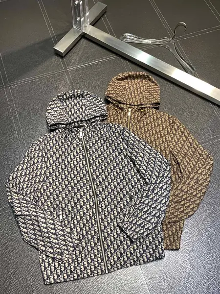 Dior hooded windbreaker jacket