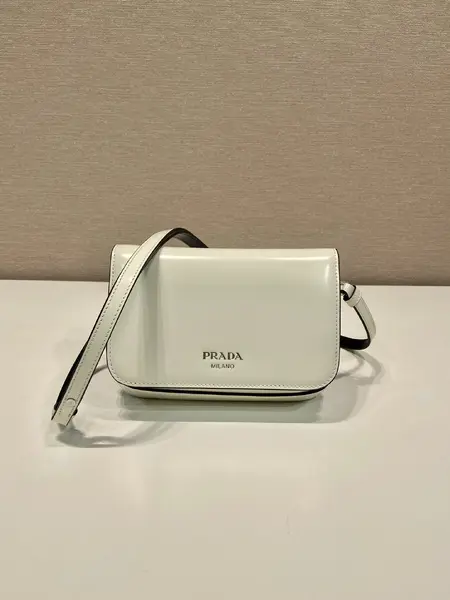 Prada Brushed Leather Mini-bag With Shoulder Strap Bag