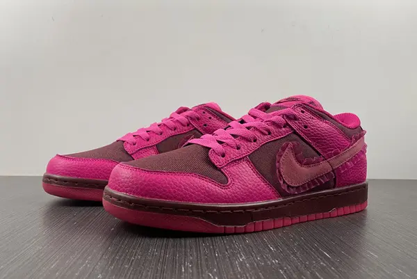 Nike Spruces Up Its Dunk Low "Team Red/Pink DQ9324-600