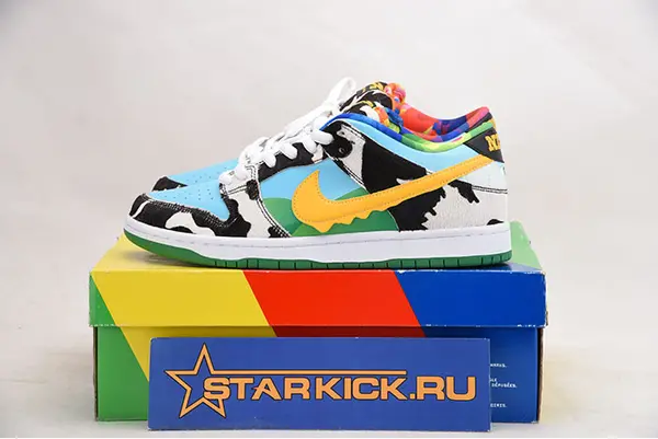 NIKE SWOOSH BEN JERRY'S NIKE SB DUNK LOW PRO QS CU3244-100