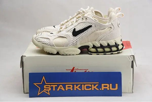 NIKE AIR ZOOM SPIRIDON CAGED STUSSY- FOSSIL CQ5486-200