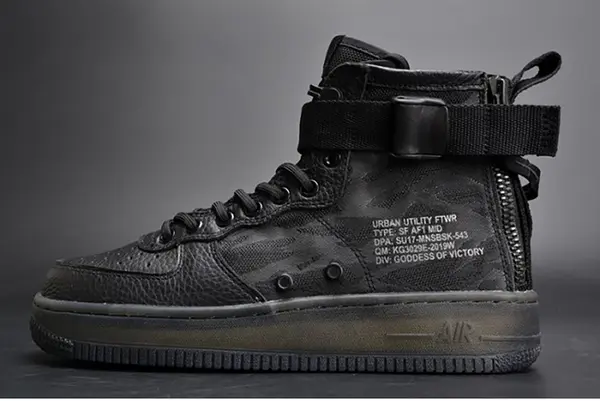 Nike Air Force 1 Mid "Tiger Camo" black mens AA7345-001