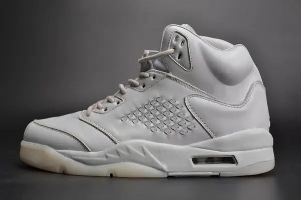 Air Jordan 5 Premium 'Pure Platinum' white mens 881432-003