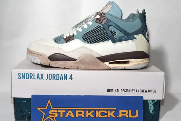JORDAN 4 SNORLAX CUSTOM