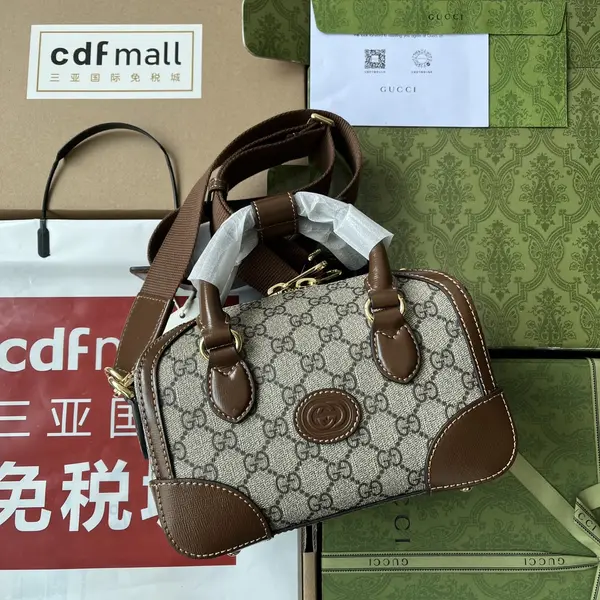 Gucci Small Duffle Bag With Interlocking G