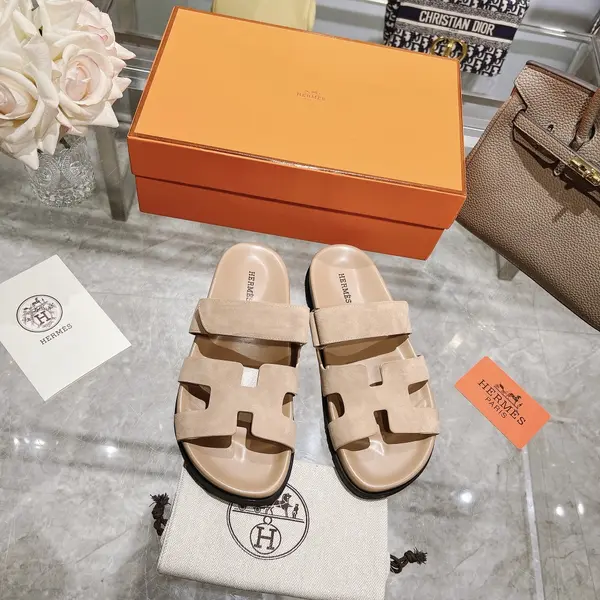 Hermes Chypre Slippers